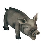 H Leksak grisen piggy svart latex 22cm