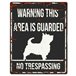 H Övrigt Warning skylt svart terrier