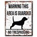 H Övrigt Warning skylt vit beagle